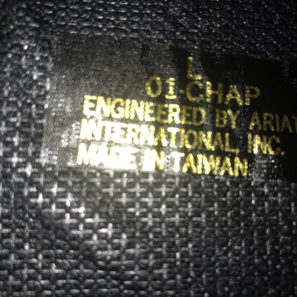 Ariat NWT Black Leather Large Half Chaps Vintage Style Quilted Suede Inner Leg - Picture 12 of 16